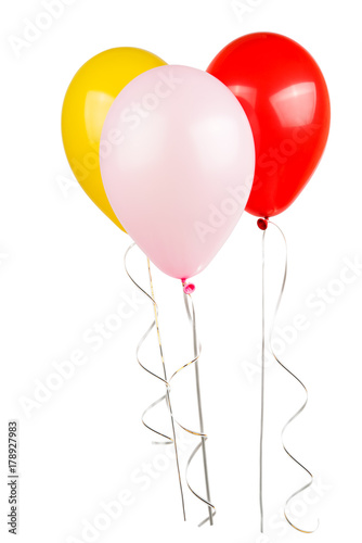 air colored balloons isolated