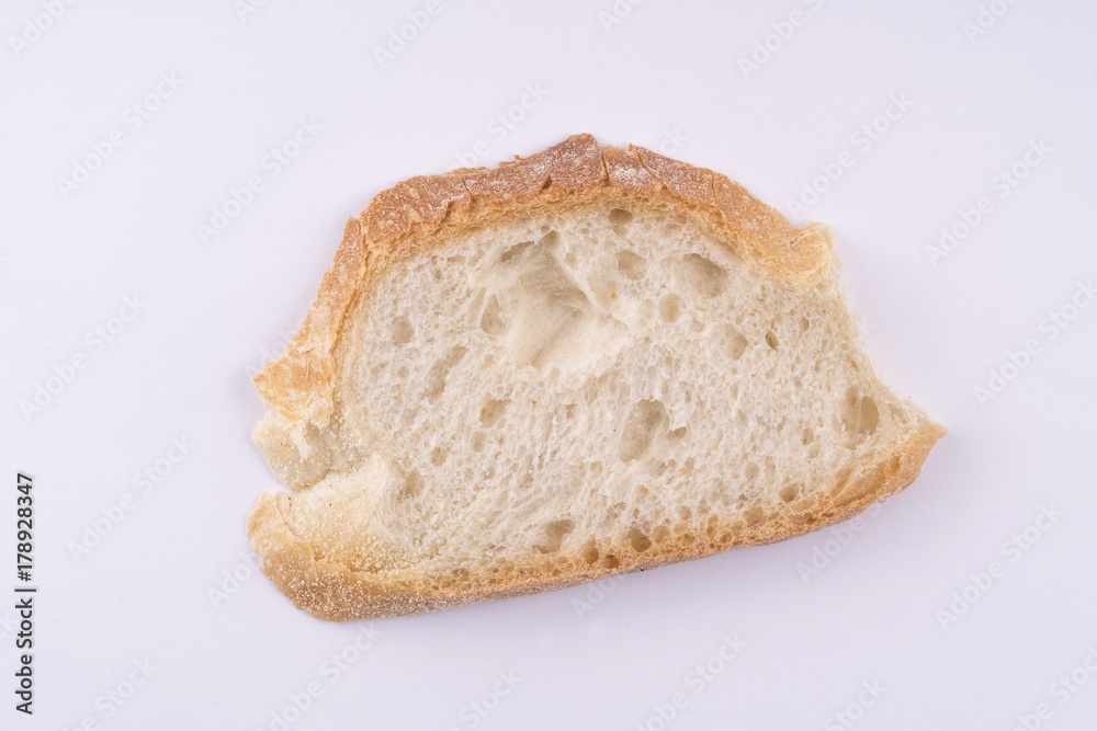 a slice of bread	