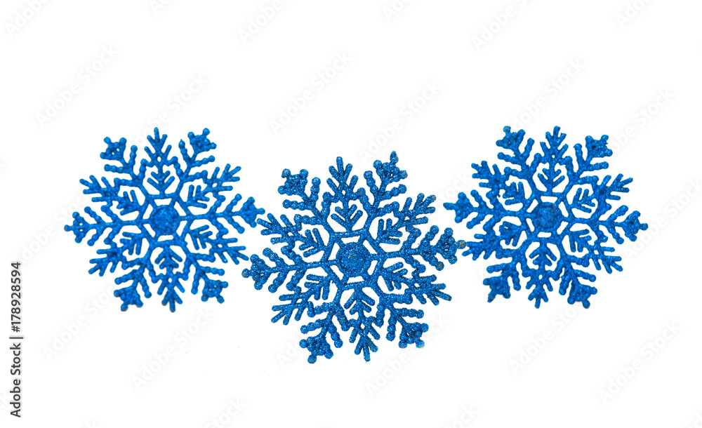 blue snowflakes isolated blue snowflakes isolated