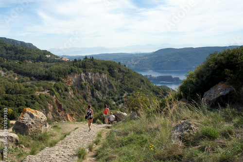 Trail of the island of Corfu.
