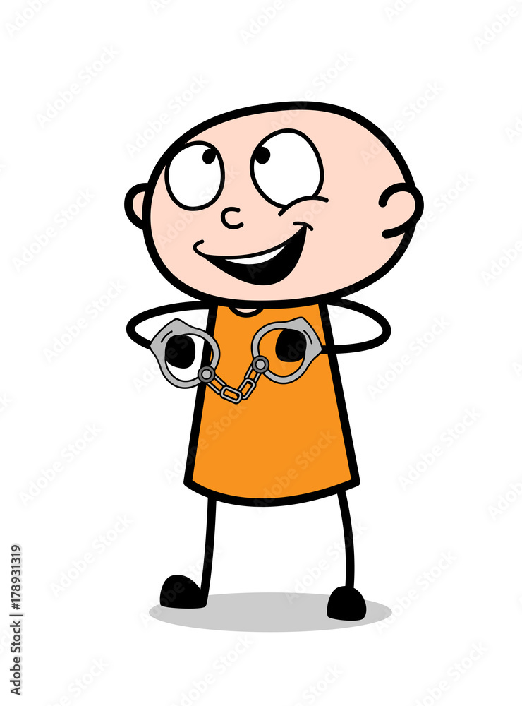 Joyful Young Comic Mobster Expression Joyful Young Comic Mobster Expression
