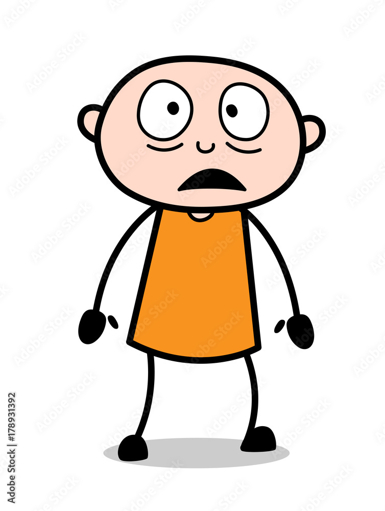 Astonished Face - Cartoon Thief Vector Astonished Face - Cartoon Thief Vector
