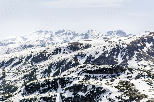 Beautiful Winter Mountain in Bulgaria ,Rila mountain 