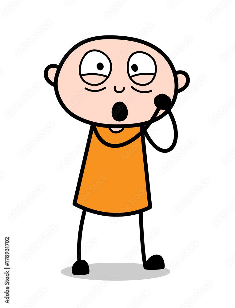 Loving Expression - Cartoon Thief Vector Illustration