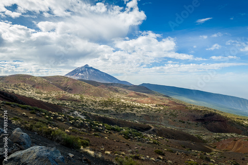 Atones and lava desert fields of Pico del Teide
