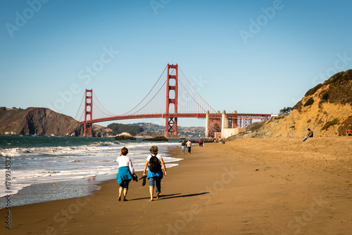 Golden Gate Bridge am Baker Beach