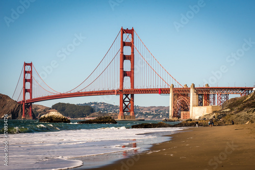 Golden Gate Bridge am Baker Beach