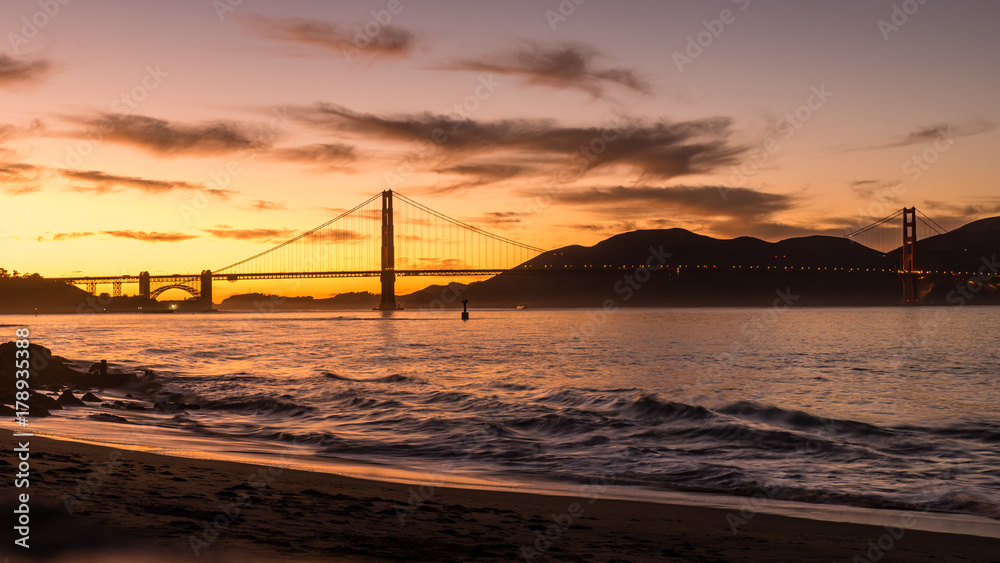 Golden Gate Bridge Sonnenuntergang