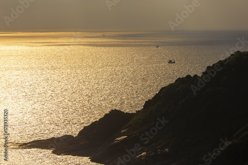 Phromthep cape viewpoint and nice sky in Phuket,Thailand photo