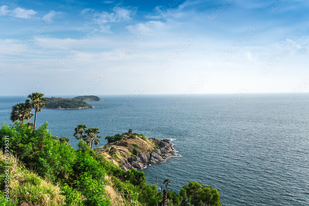 Phromthep cape viewpoint and nice sky in Phuket,Thailand Phromthep cape viewpoint and nice sky in Phuket,Thailand