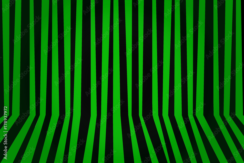 Background striped room in green and black. Vector illustration. Background striped room in green and black. Vector illustration.