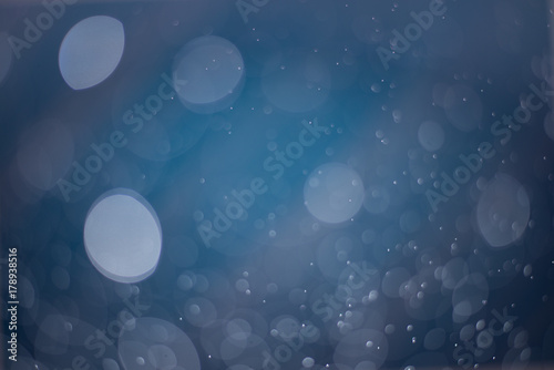 Abstract blue bokeh Background.