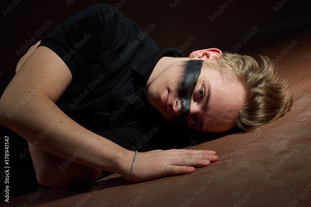 Unusual guy background isolated Unusual guy background isolated