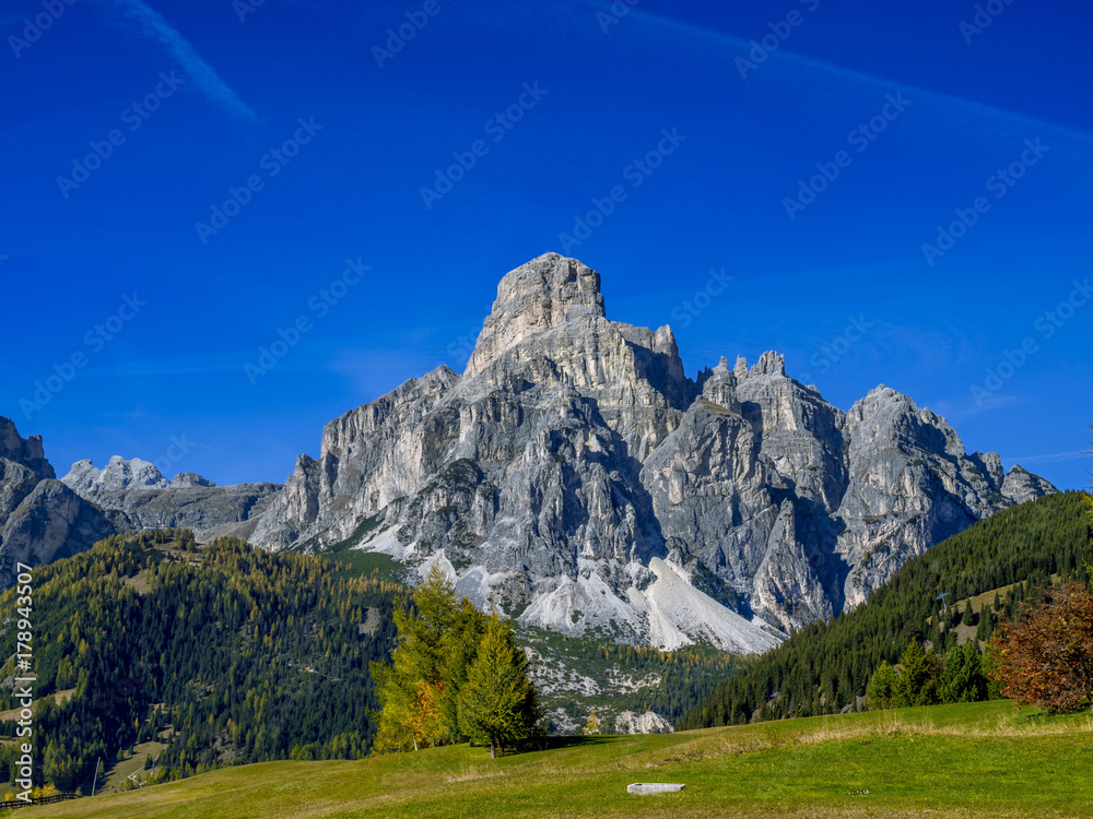 Mountain Sassongher, Corvara, South Tyrol, Italy