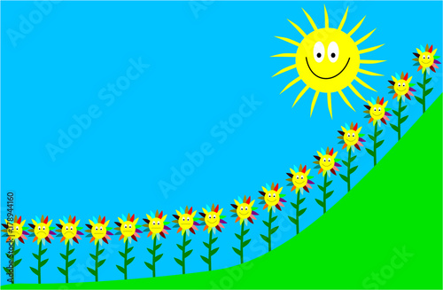 Sonnenblumen als Symbol für Geschäftserfolg