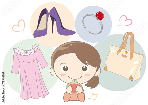 ショッピングと女性