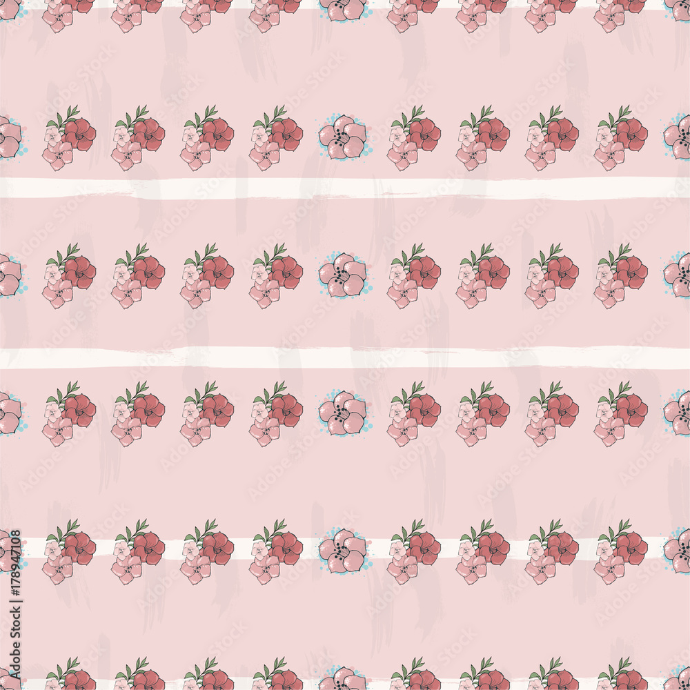 Exotic colorful flowers set Exotic colorful flowers set