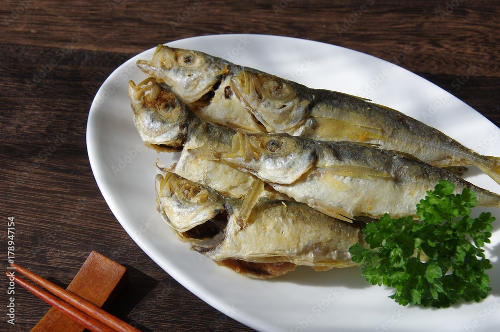 豆アジのから揚げ 家庭料理 豆アジのから揚げ 家庭料理
