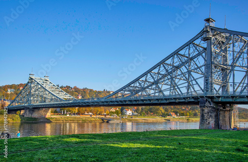 Blaues Wunder Loschwitzer Brücke Dresden