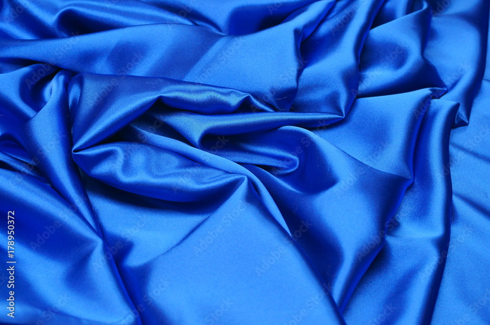 Fabric silk blue Fabric silk blue