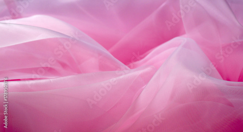 pink organza fabric texture photo