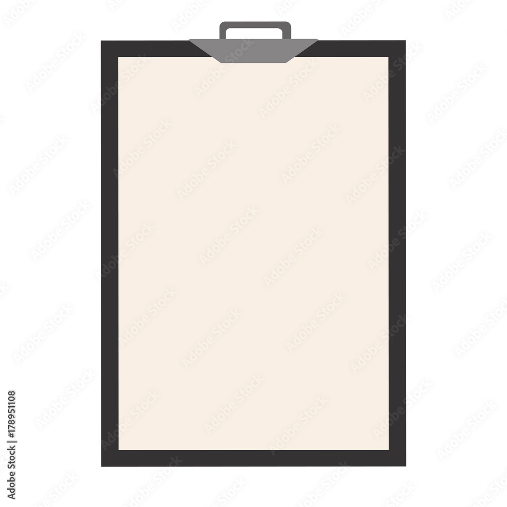 Clipboard and white blank sheet of paper. Vector illustration isolated on background Clipboard and white blank sheet of paper. Vector illustration isolated on background