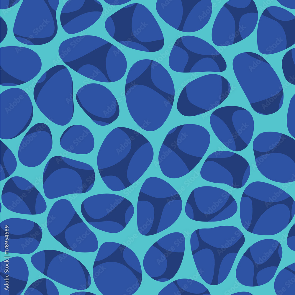 Seamless pattern of blue water Seamless pattern of blue water