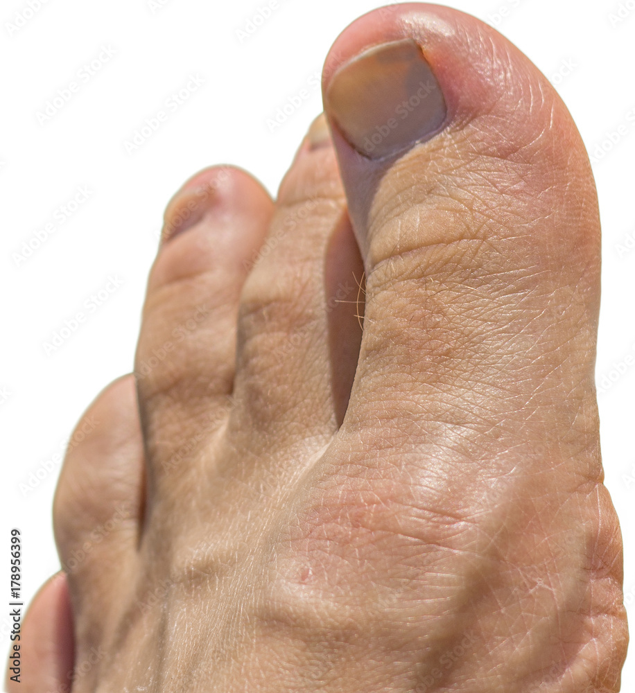 Obraz premium Man's foot isolated