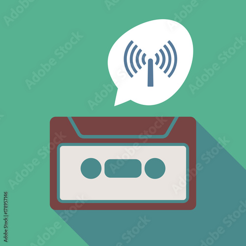 Long shadow cassette with an antenna