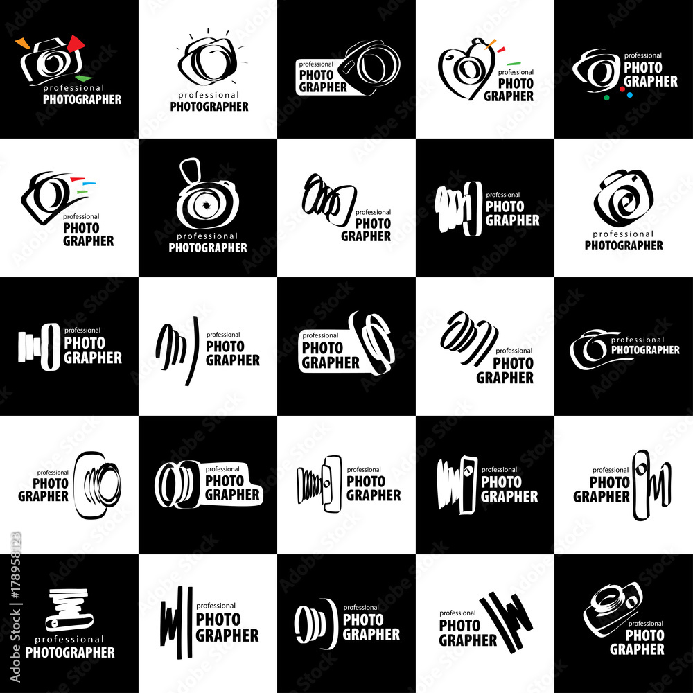 Obraz premium vector logo for photographer
