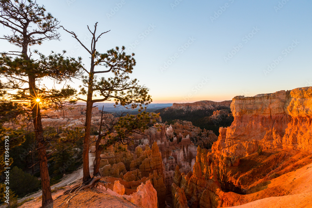 Beautiful sunrise over Bryce Canyon, Utah, USA