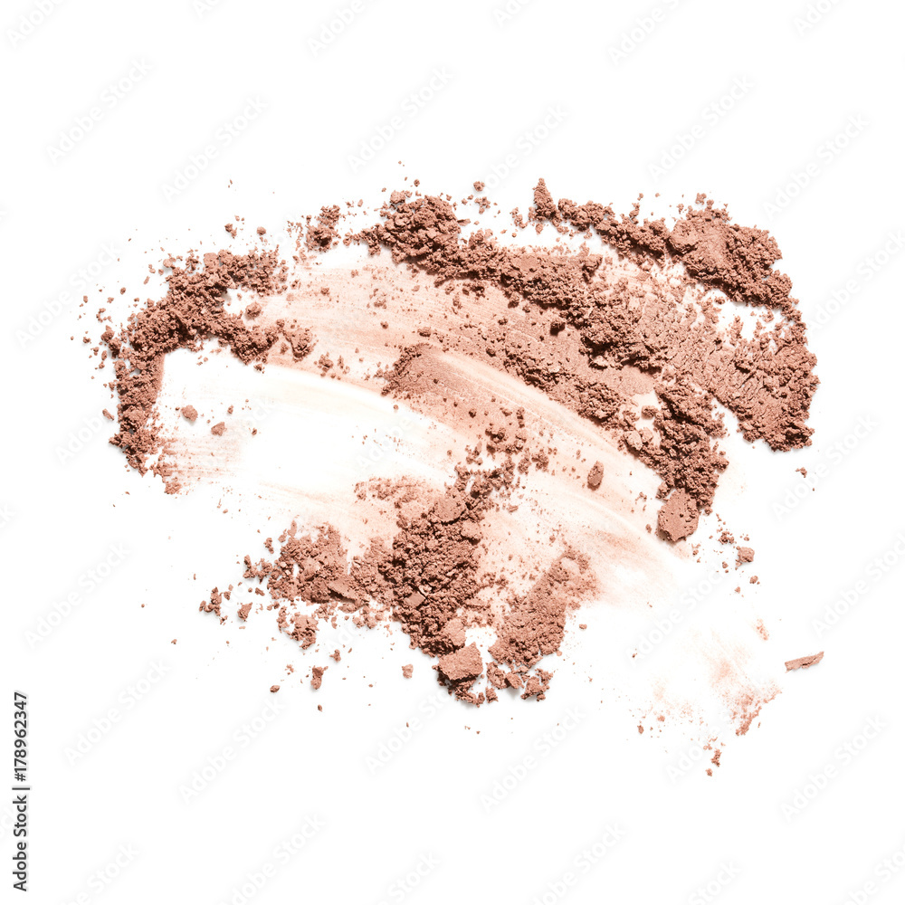 Face powder isolated on white background Face powder isolated on white background