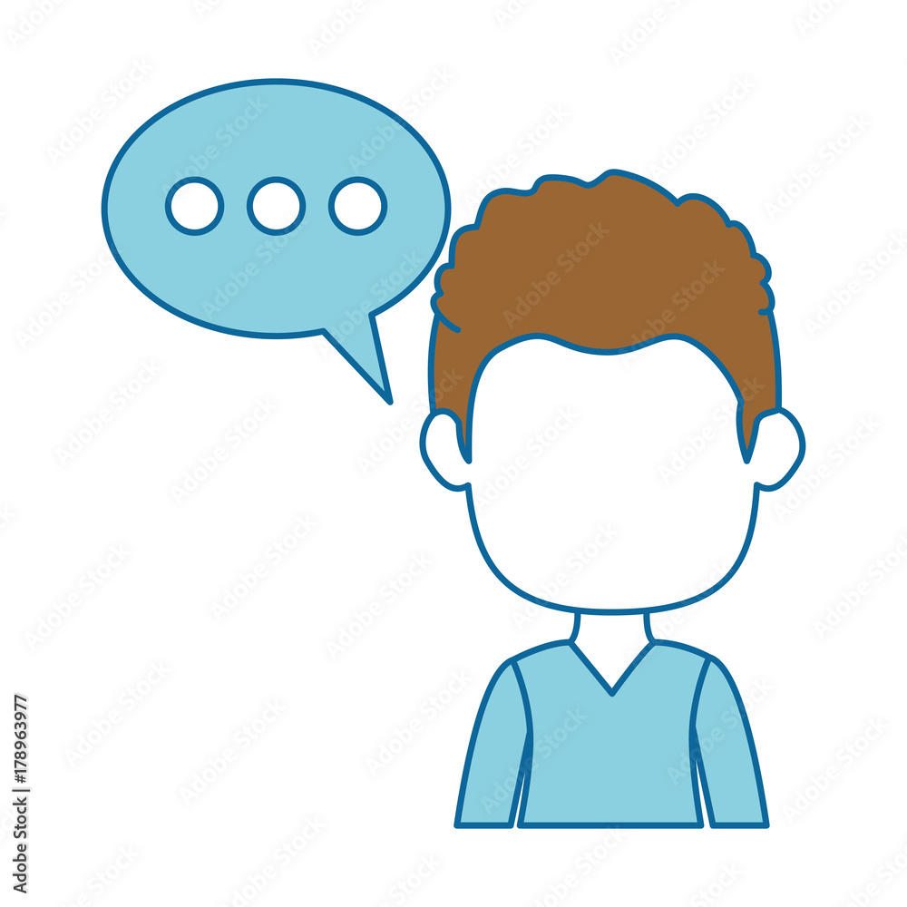 businessman with speech bubble avatar character icon businessman with speech bubble avatar character icon