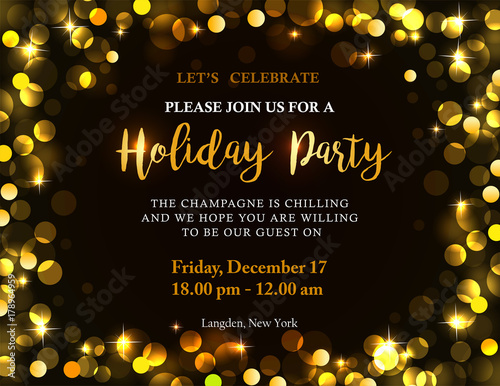 Holiday party invitation