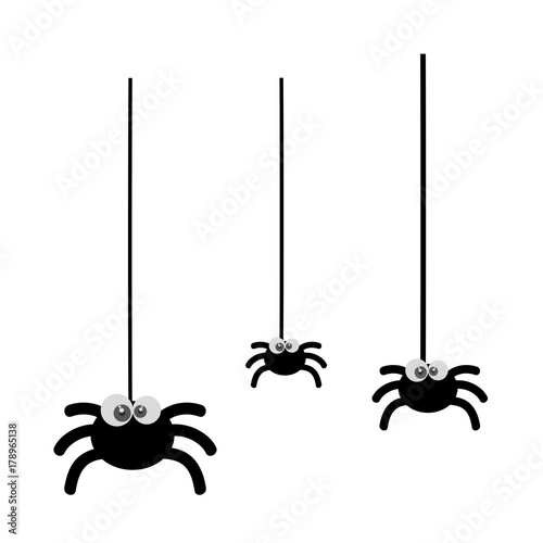cute spiders hangingg halloween decoration