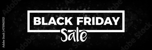 Black Friday Sale - Banner with bokeh background