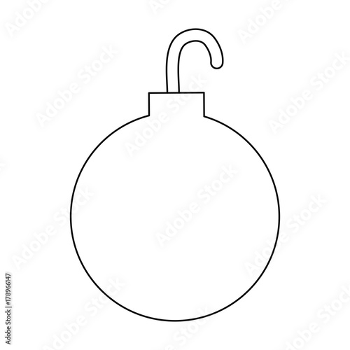 shackle ball isolated icon