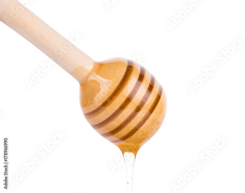 honey stick isolated on white background