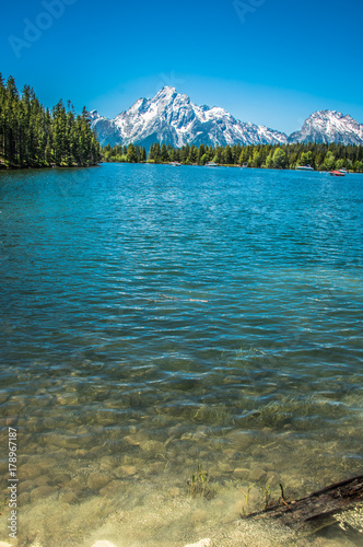 Lake with Greand Tetons range
