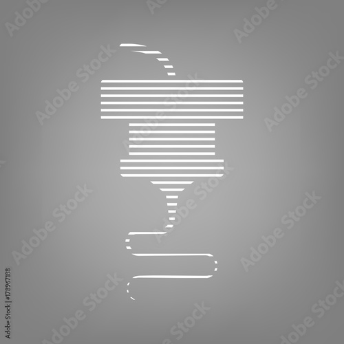 3d printing and scanning technology vector icon