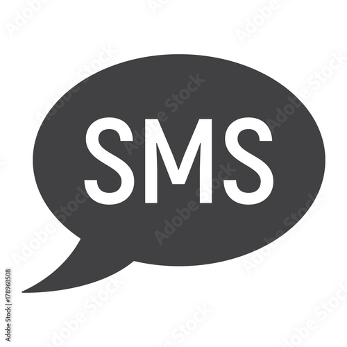 Sms glyph icon, web and mobile, message sign vector graphics, a solid pattern on a white background, eps 10.