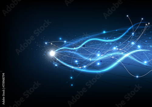 vector background abstract technology communication data Science