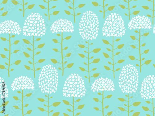 Floral seamless pattern, sketch for your design