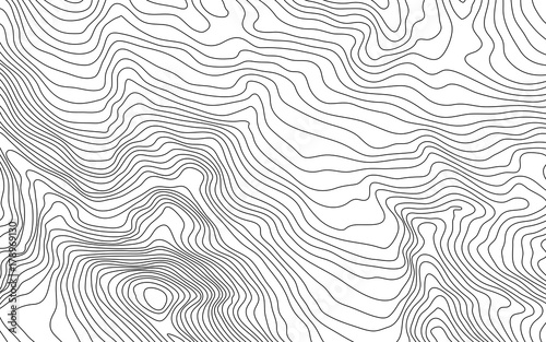 MobileThe stylized height of the topographic contour in lines and contours. The concept of a conditional geography scheme and the terrain path. Vector illustration.
