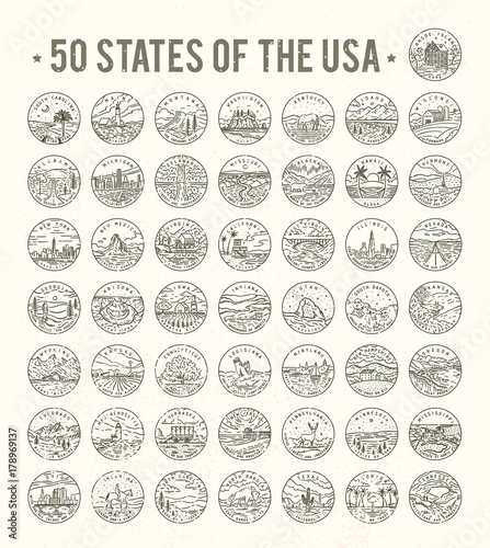 50 States of the USA
