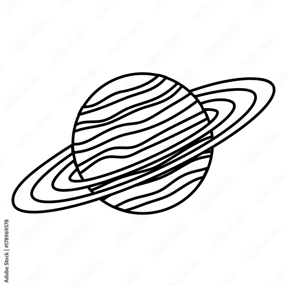 Fototapeta premium saturn planet isolated icon