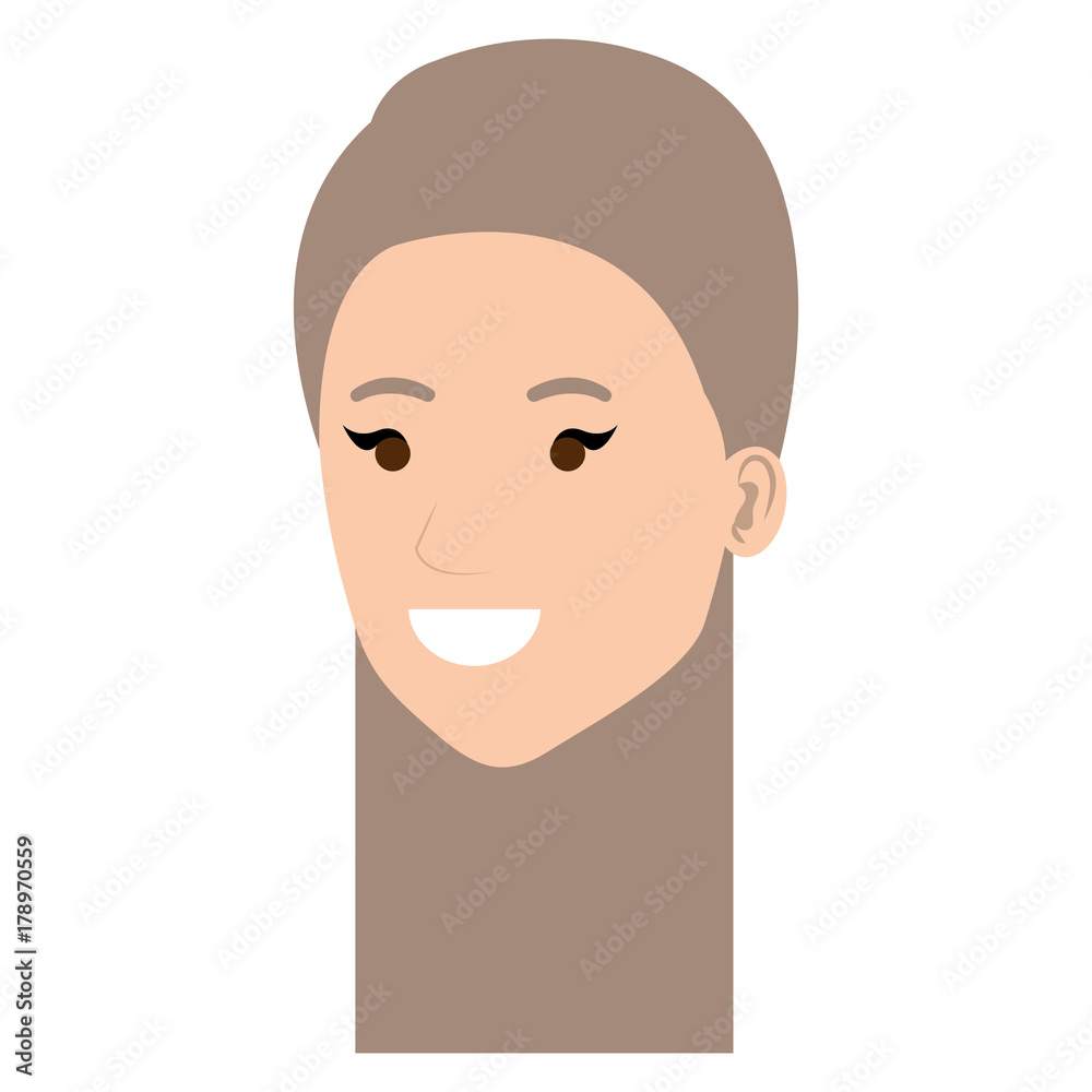 beautiful woman head avatar character beautiful woman head avatar character