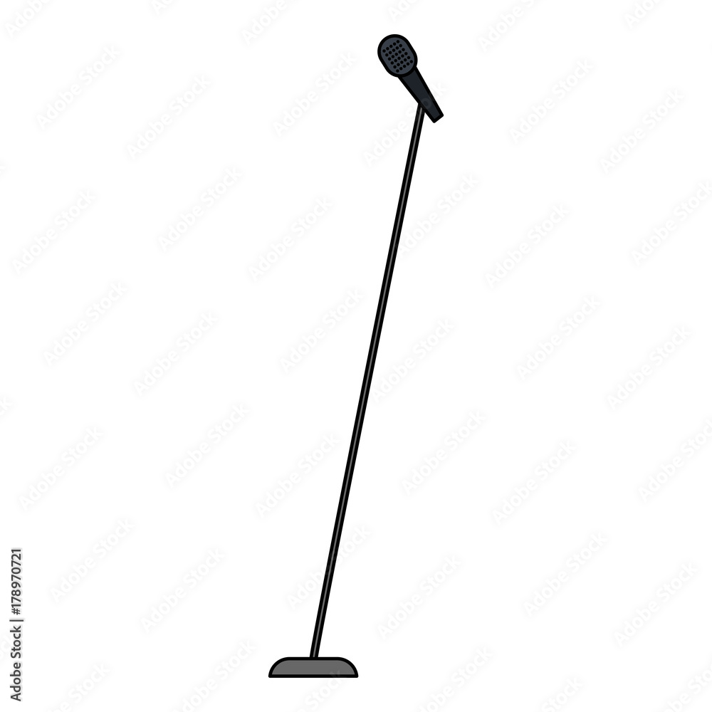 microphone music isolated icon microphone music isolated icon