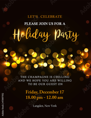 Holiday party invitation