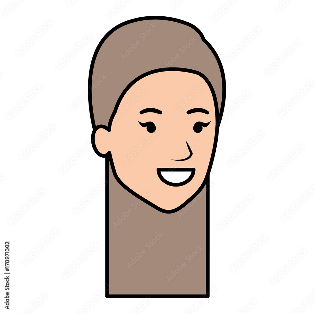 beautiful woman head avatar character beautiful woman head avatar character